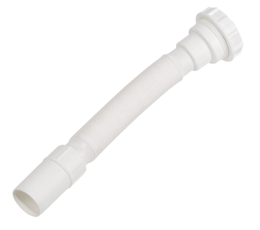 Image of FloPlast FT40 Flexible Waste Pipe White 40mm x 320mm 