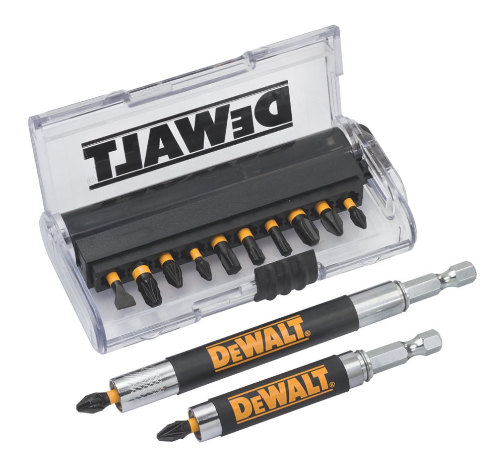 Image of DeWalt 6.35mm Hex Shank Mixed Impact Torsion Screwdriver Bit Set 14 Pcs 