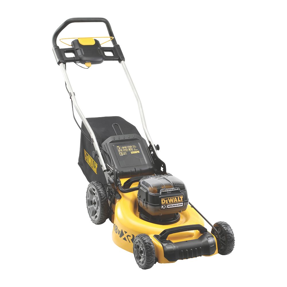 Image of DeWalt 18V 2 x 5.0Ah Li-Ion XR Brushless Cordless 48cm Rotary Lawn Mower 