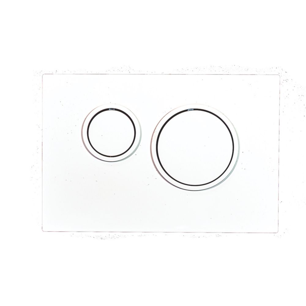 Image of Fluidmaster Circle Dual-Flush T-Series Activation Plate White 