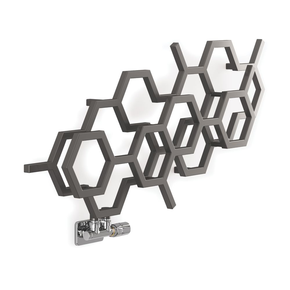 Image of Terma Hex Radiator 502mm x 1126mm Sparkling Grey 1081BTU 