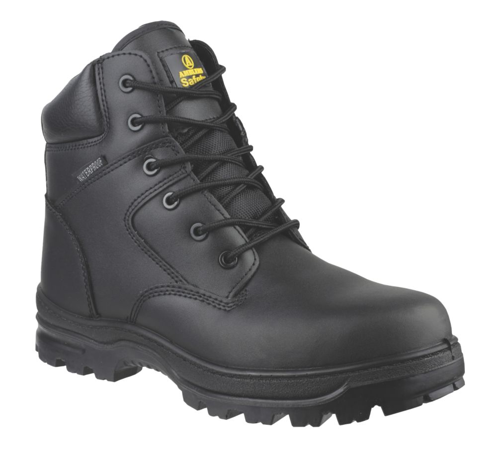 Image of Amblers FS006C Metal Free Safety Boots Black Size 8 