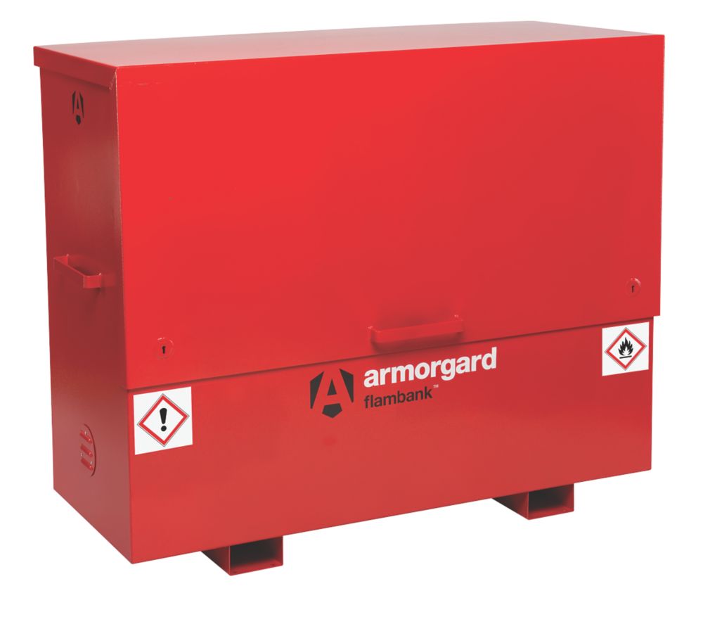 Image of Armorgard Flambank Hazardous Storage Chest Red 1585mm x 675mm x 1275mm 