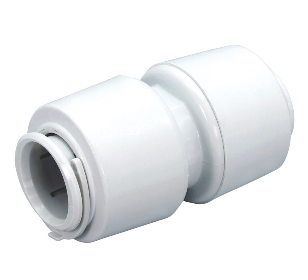 Image of FloPlast FloFit+ Plastic Push-Fit Equal Straight Coupler 10mm 