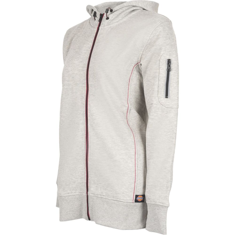 Image of Dickies Performance Womens Hoodie Heather Grey Size 16 