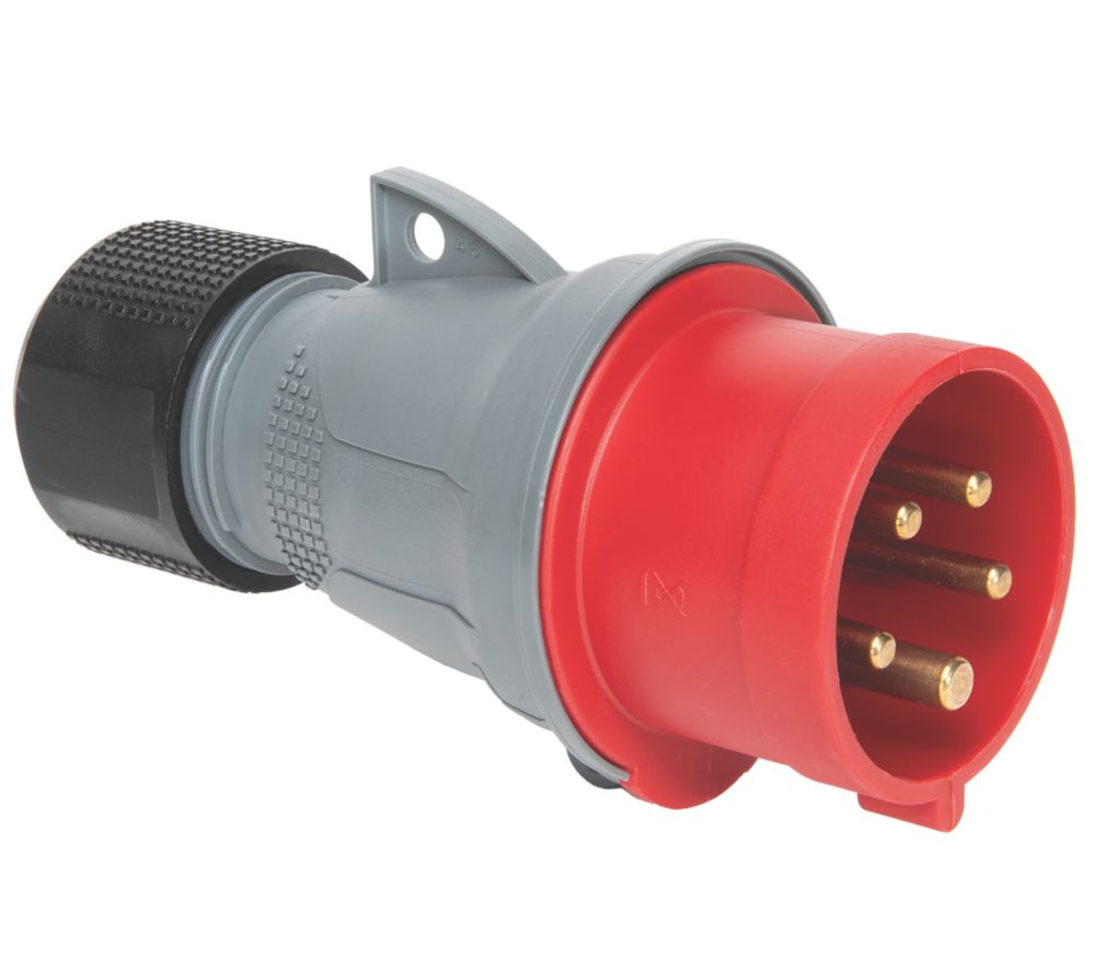 Image of ABB 16A 4P+E Straight Plug 415V 