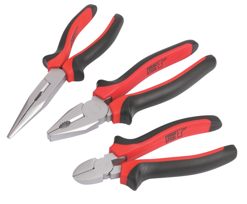 Image of Forge Steel Pliers Set 3 Pieces 