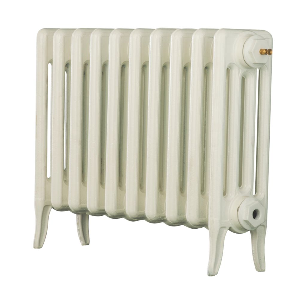 Image of Arroll Neo-Classic 4-Column Cast Iron Radiator 460mm x 634mm White 1955BTU 