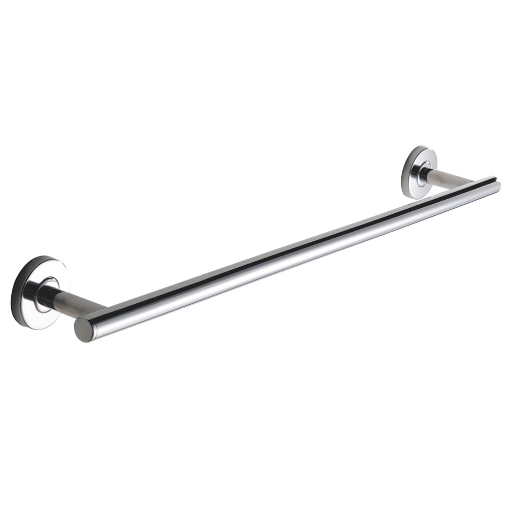 Image of Medius Towel Rail Chrome 600mm x 85mm x 54mm 