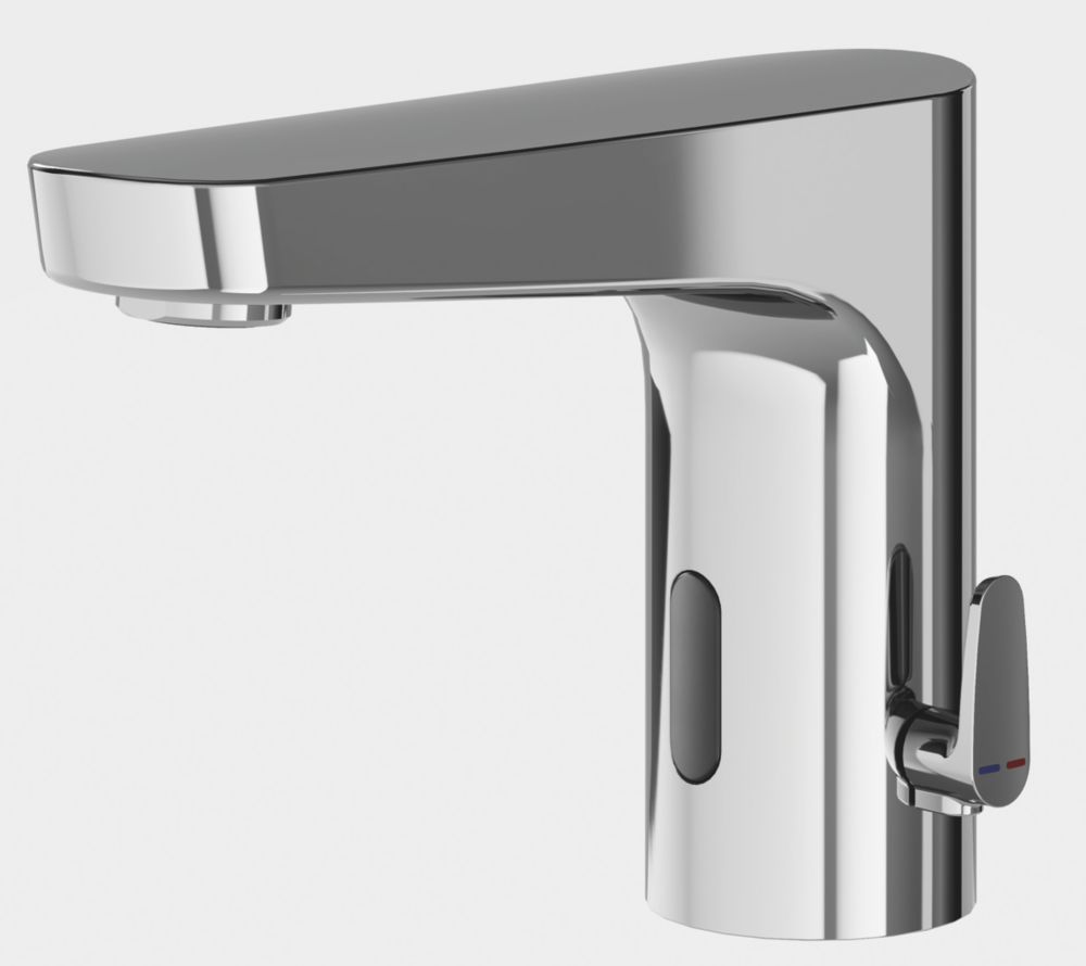 Image of Swirl Caldew Battery-Powered Touch-Free Sensor Tap Chrome 