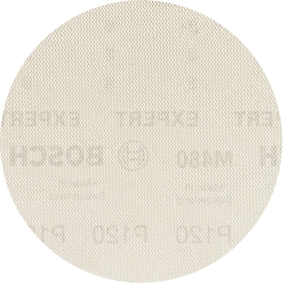 Image of Bosch Expert M480 Sanding Discs Mesh 125mm 120 Grit 5 Pack 