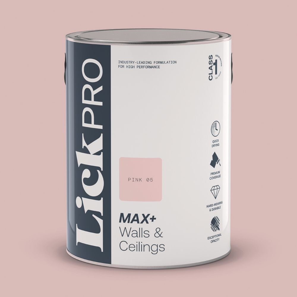 Image of LickPro Eggshell Pink 05 Emulsion Paint 5Ltr 