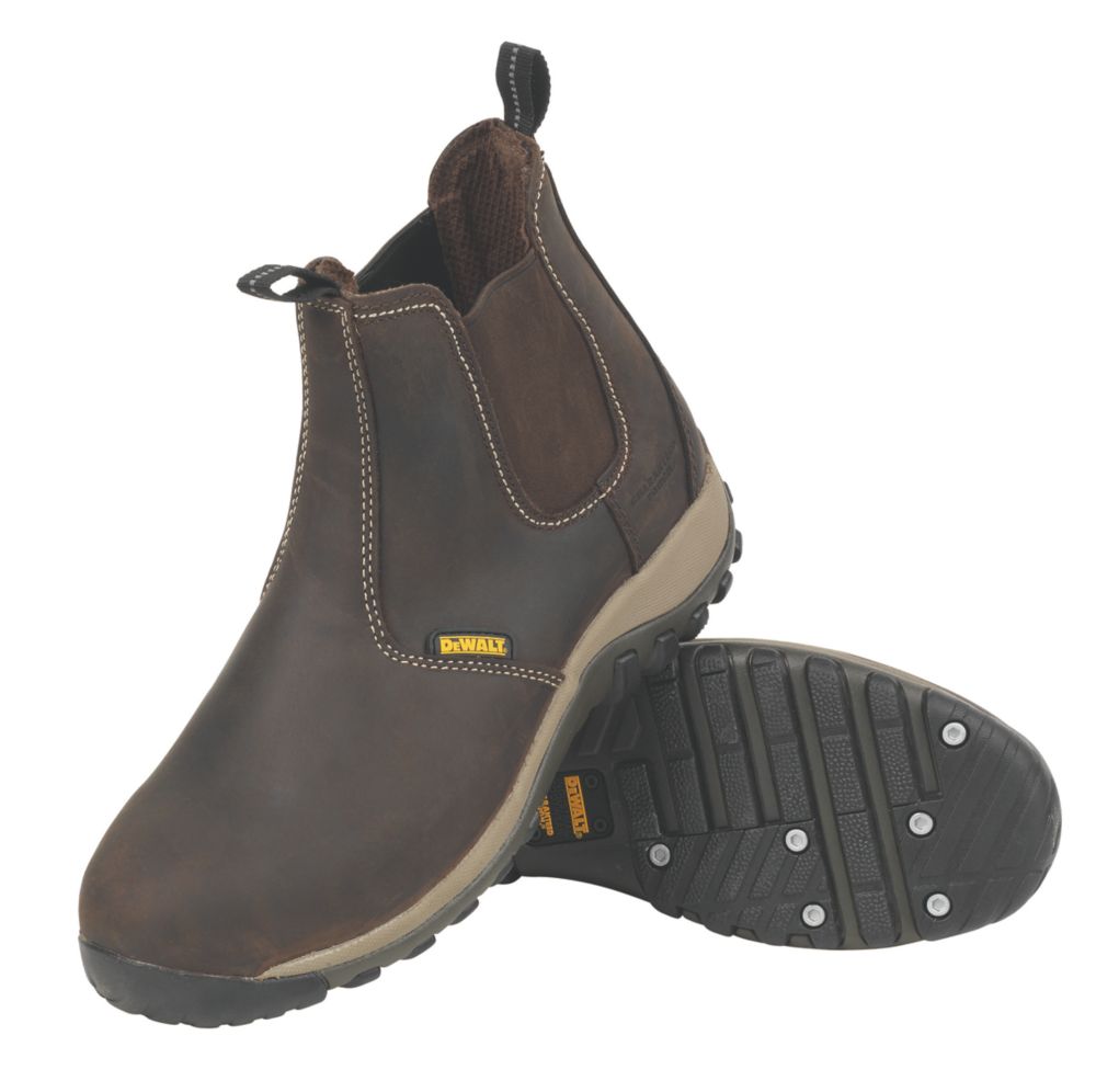 Image of DeWalt Radial Safety Dealer Boots Brown Size 10 