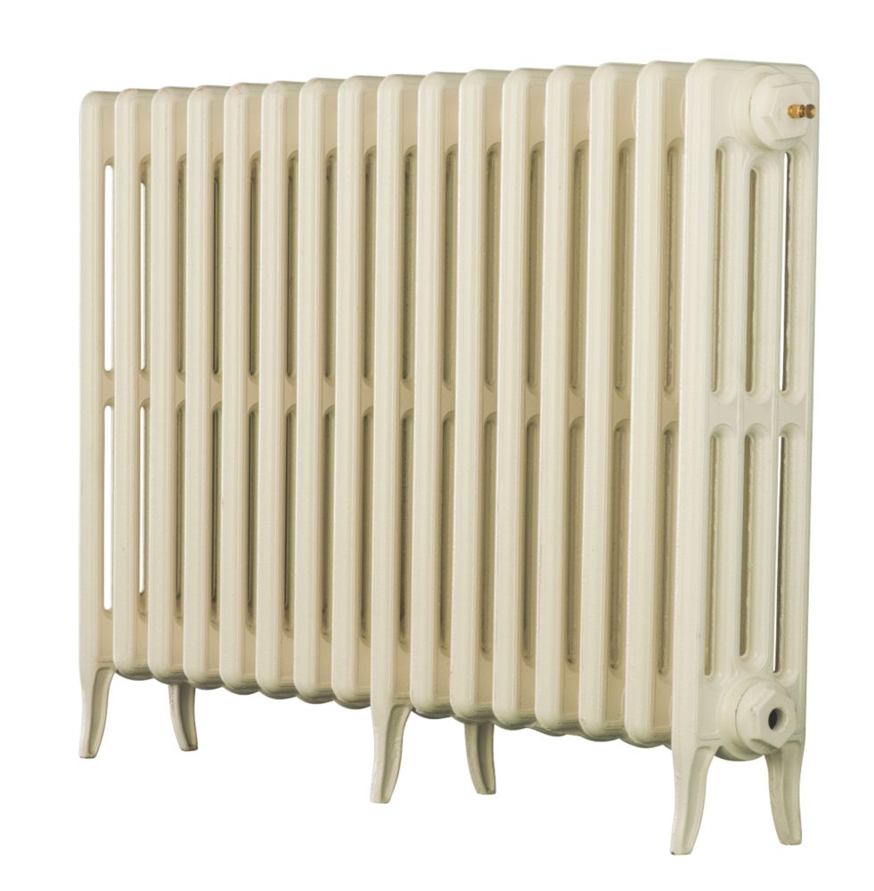 Image of Arroll Neo-Classic 4-Column Cast Iron Radiator 660mm x 994mm Cream 4258BTU 