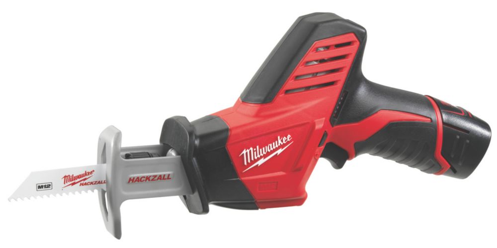 Image of Milwaukee C12HZ-202C 12V 2 x 2.0Ah Li-Ion RedLithium Cordless Sub-Compact Hackzall Reciprocating Saw 