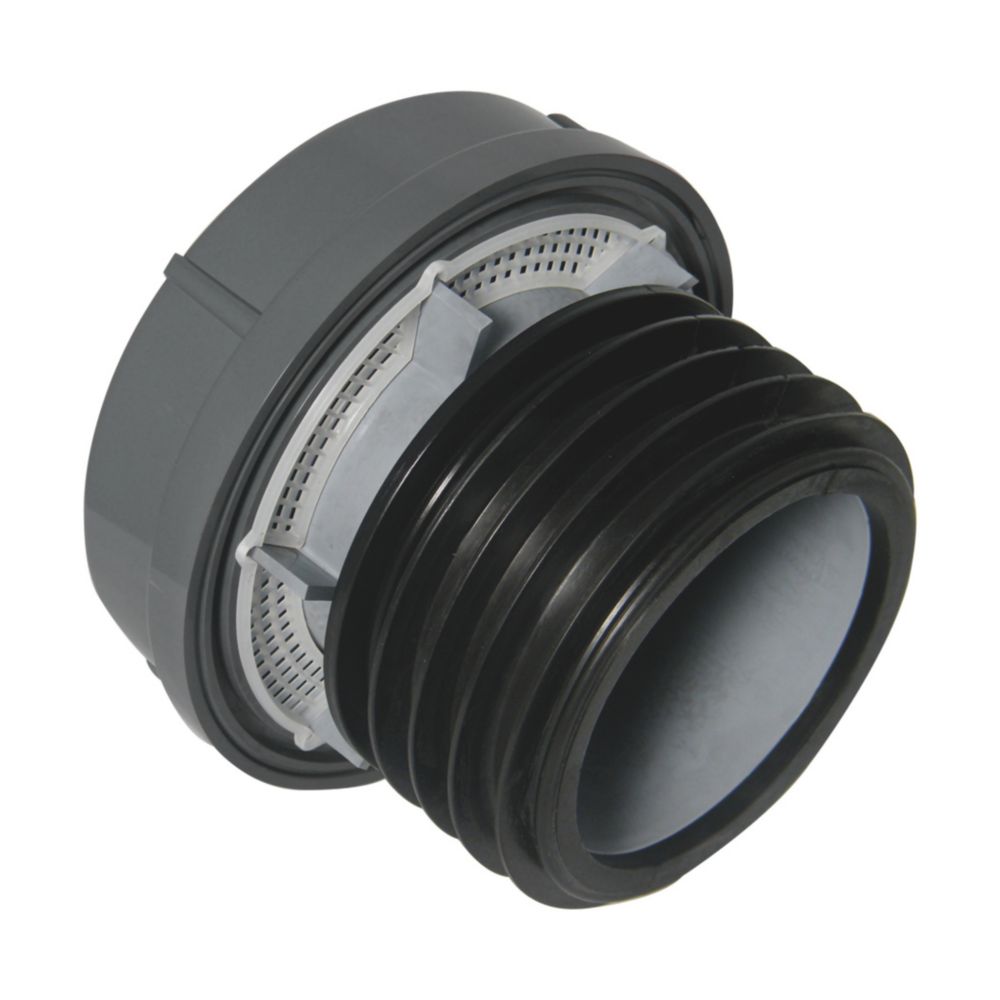 Image of FloPlast Push-Fit Air Admittance Valve Anthracite Grey 110/82mm 