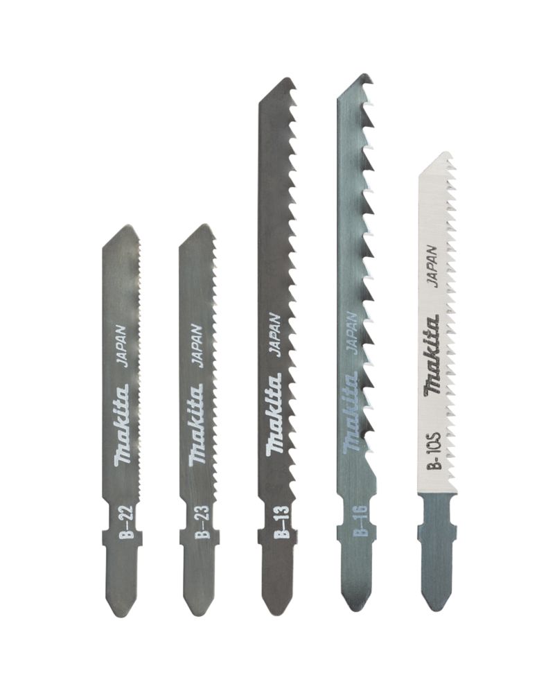 Image of Makita A-86898 Multi-Material Jigsaw Blade Set 5 Pieces 