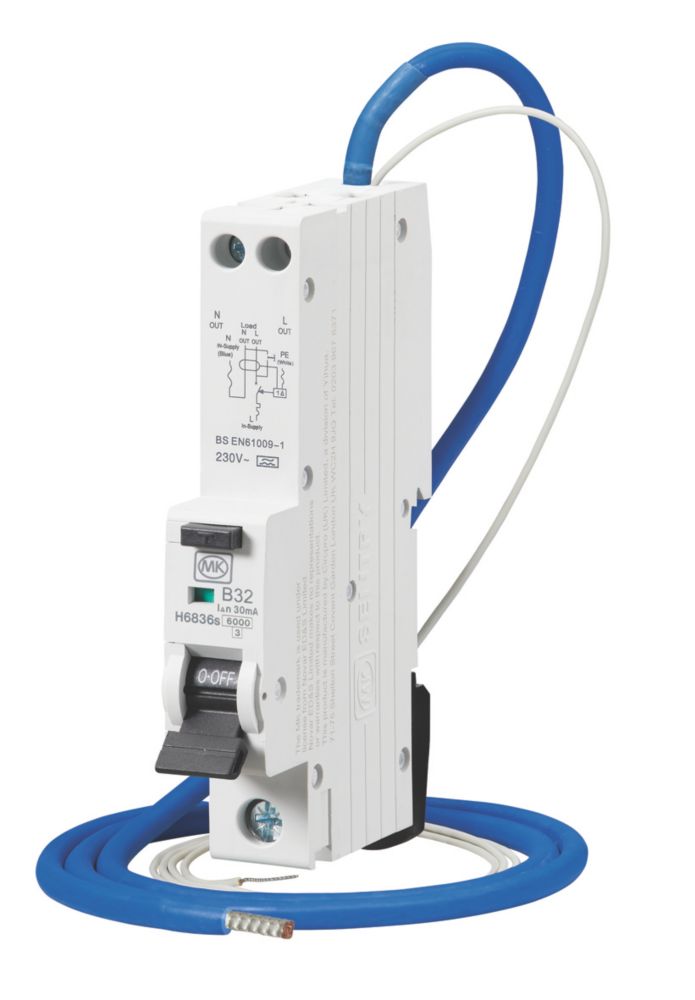 Image of MK Sentry 32A 30mA SP Type B RCBO 