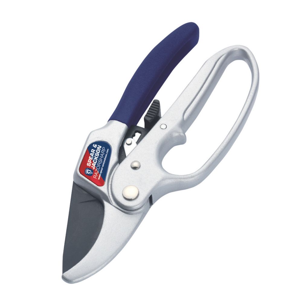 Image of Spear & Jackson Anvil Ratchet Secateurs 8 1/4" 