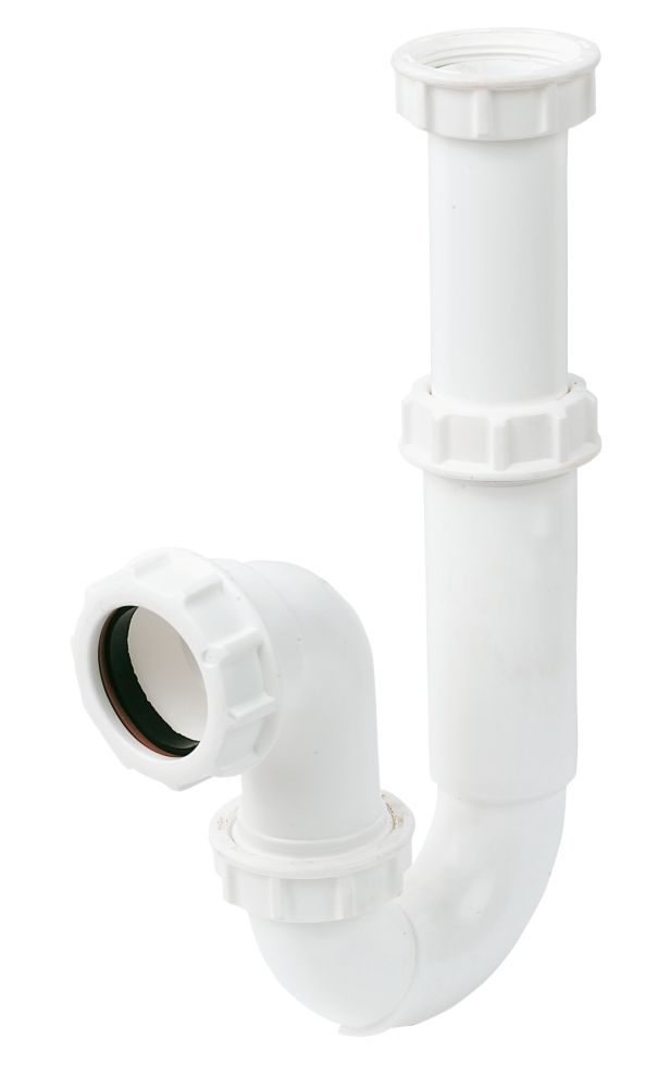 Image of FloPlast Telescopic P Trap White 40mm 