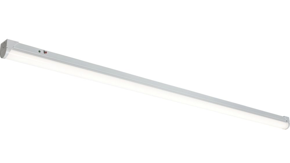Image of Knightsbridge BATSC Single 4ft Maintained or Non-Maintained Switchable Emergency LED Batten with Self Test Emergency Function With Microwave Sensor 18/32W 2600 - 4490lm 230V 