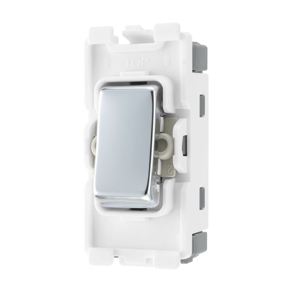 Image of British General Nexus 20A Grid DP Control Switch Polished Chrome 