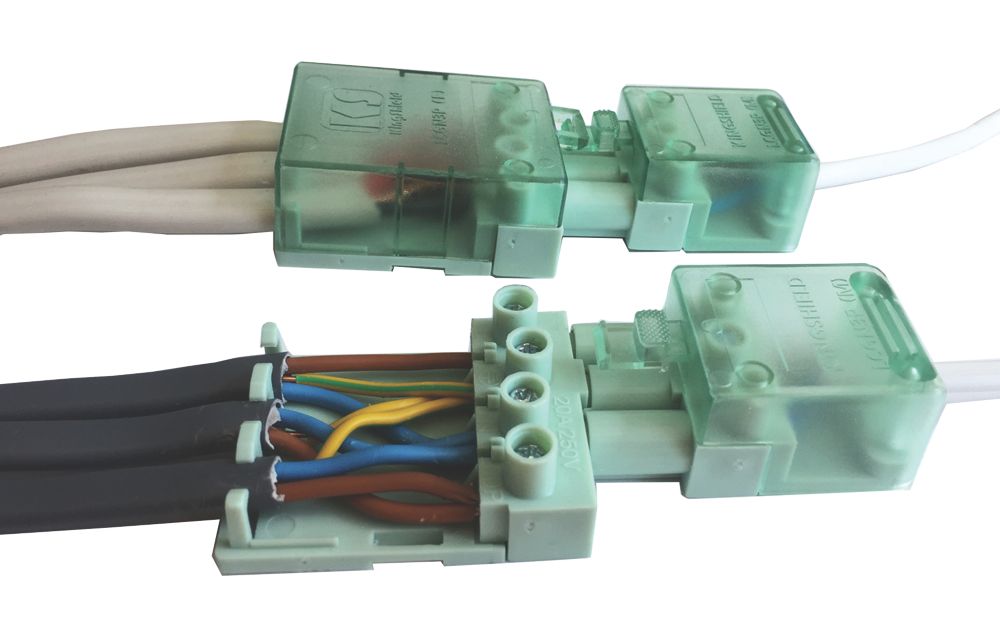 Image of Greenbrook 20A 3-Way Lighting Connector 2 Pack 