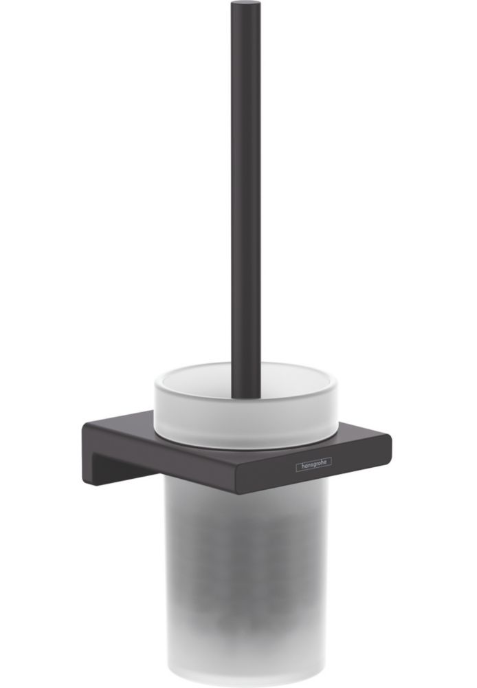 Image of Hansgrohe AddStoris Wall-Mounted Toilet Brush Holder Matt Black 