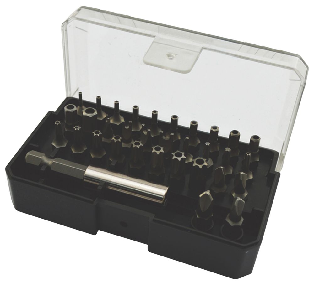 Image of 1/4" Hex Shank Mixed Security Bit Set 33 Pieces 