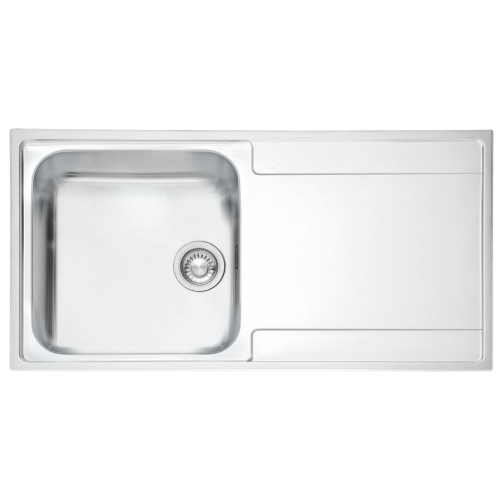 Image of Franke Maris Slim Top 1 Bowl Stainless Steel Inset Kitchen Sink 1000mm x 510mm 