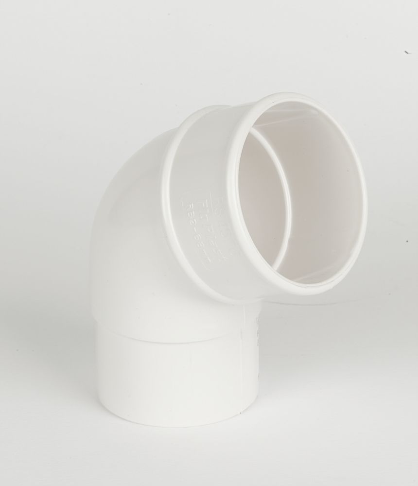 Image of FloPlast 112.5Â° Round Offset Bend White 68mm 