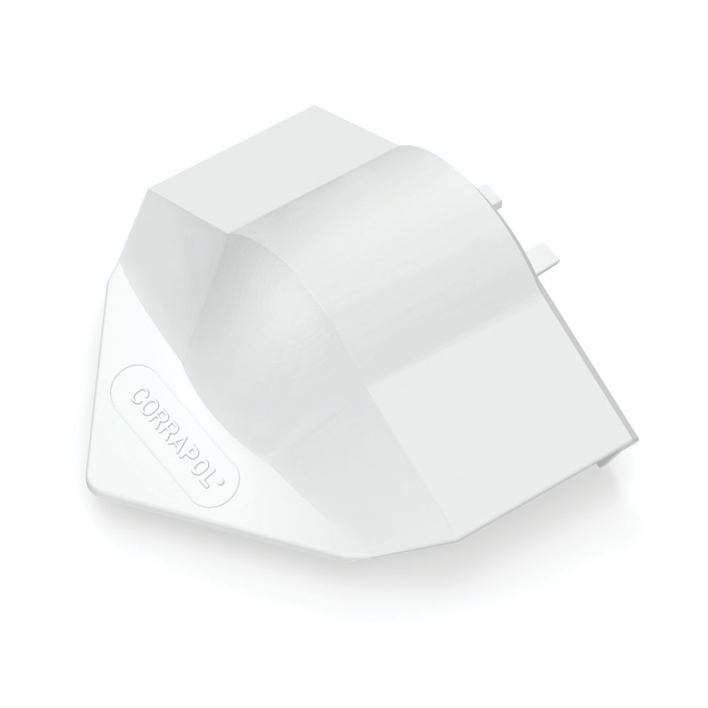 Image of Corrapol White 3mm Super Ridge End Cap 100mm x 160mm 