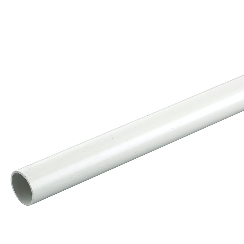 Image of Deta TTE Round uPVC White Conduit 25mm x 3m 
