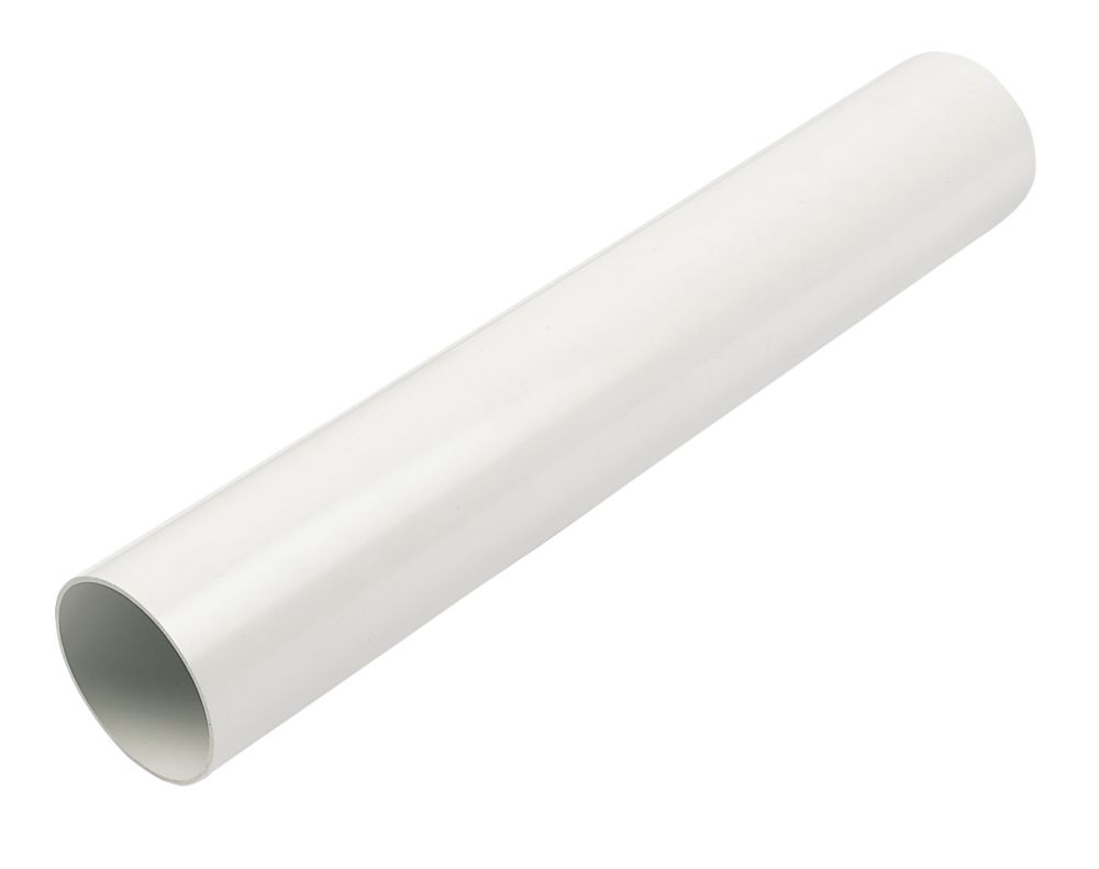 Image of FloPlast Round Downpipe White 68mm x 2.5m 