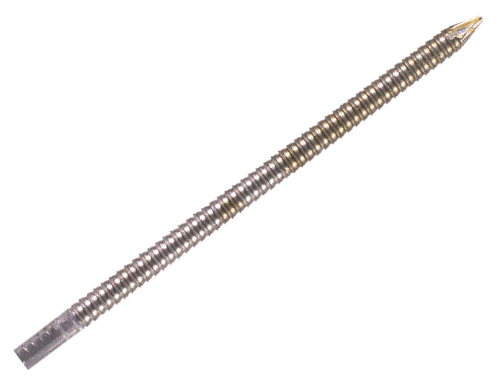 Image of Milwaukee Bright 34Â° D-Head Ring Shank Collated Nails 2.8mm x 63mm 2200 Pack 