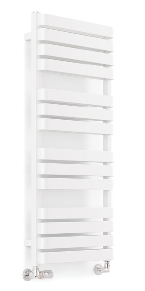 Image of Terma Warp T Bold Designer Towel Rail 1110m x 500mm White 2660BTU 