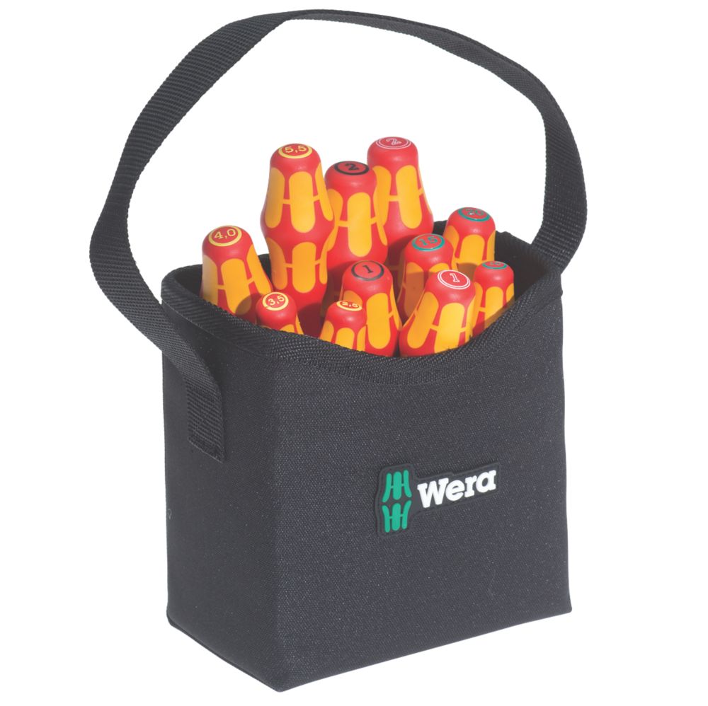 Image of Wera Kraftform Plus Mixed VDE Screwdriver Set 12 Pieces 