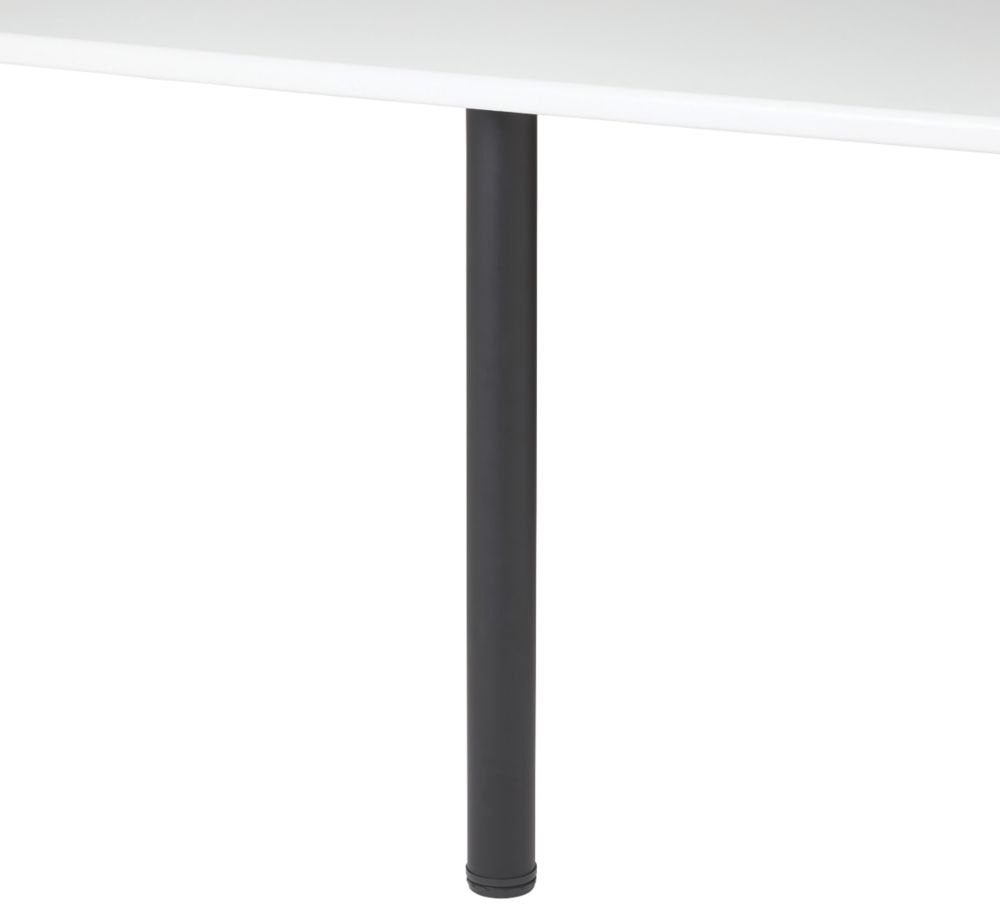 Image of GoodHome Worktop Leg Black 875-910mm 