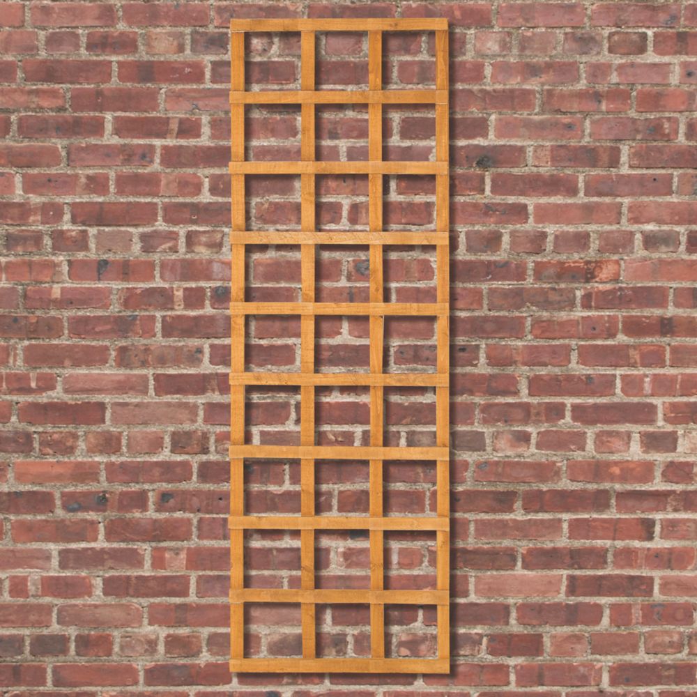 Image of Forest Softwood Tall Rectangular Trellis 2' x 6' 4 Pack 