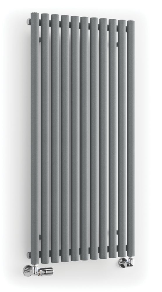 Image of Terma Rolo Room Radiator 1200m x 590mm Grey / Silver 3028BTU 