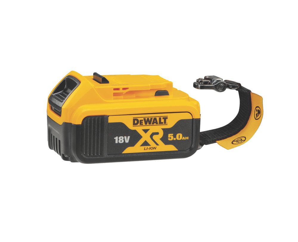 Image of DeWalt DCB184LR-XJ 18V 5.0Ah Li-Ion XR Lanyard-Ready Battery 