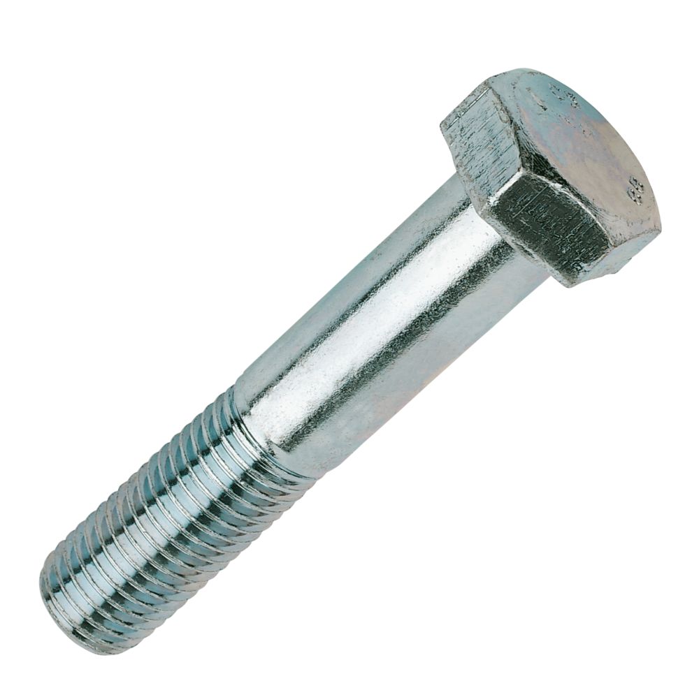 Image of Easyfix Bright Zinc-Plated High Tensile Steel Hex Bolts M16 x 150mm 25 Pack 