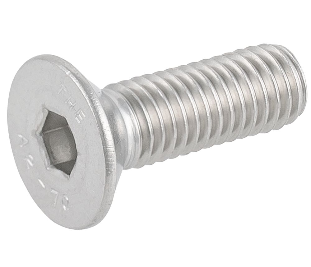 Image of Easyfix Countersunk Head Socket Screws A2 Stainless Steel M8 x 25mm 50 Pack 