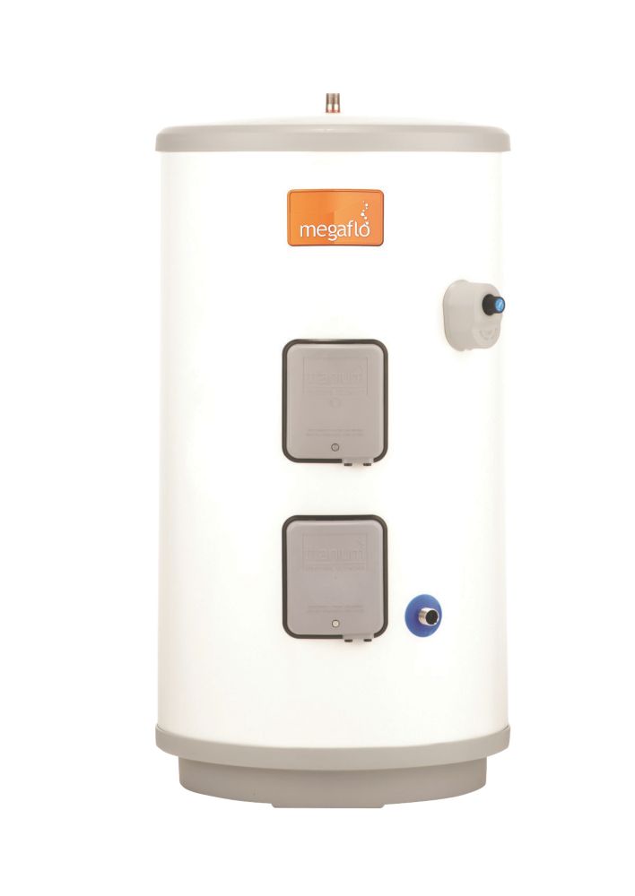 Image of Heatrae Sadia Megaflo Eco 125dd Direct Unvented Unvented Hot Water Cylinder 125Ltr 2 x 3kW 