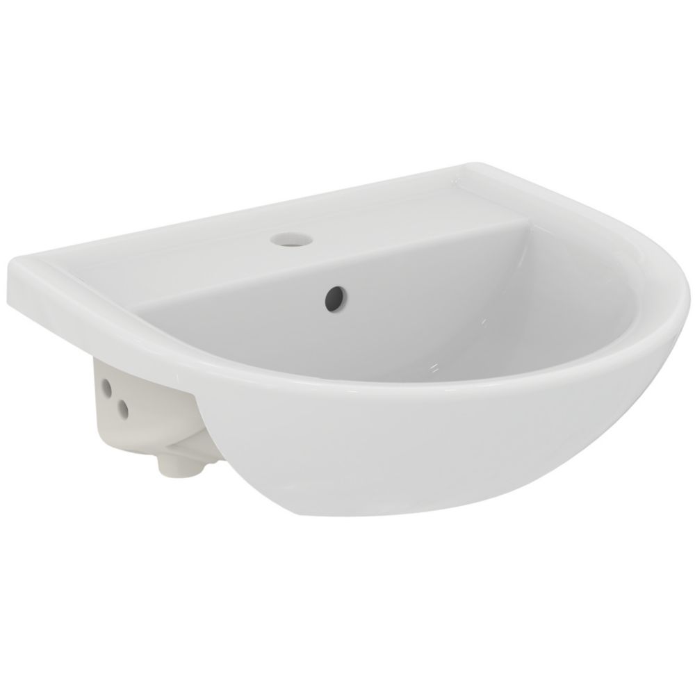 Image of Armitage Shanks Sandringham 21 Semi-Countertop Washbasin 1 Tap Hole 500mm 