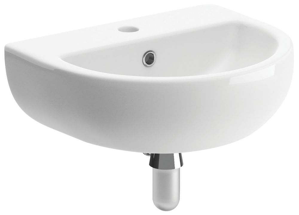 Image of Wall-Hung Basin 1 Tap Hole 450mm 