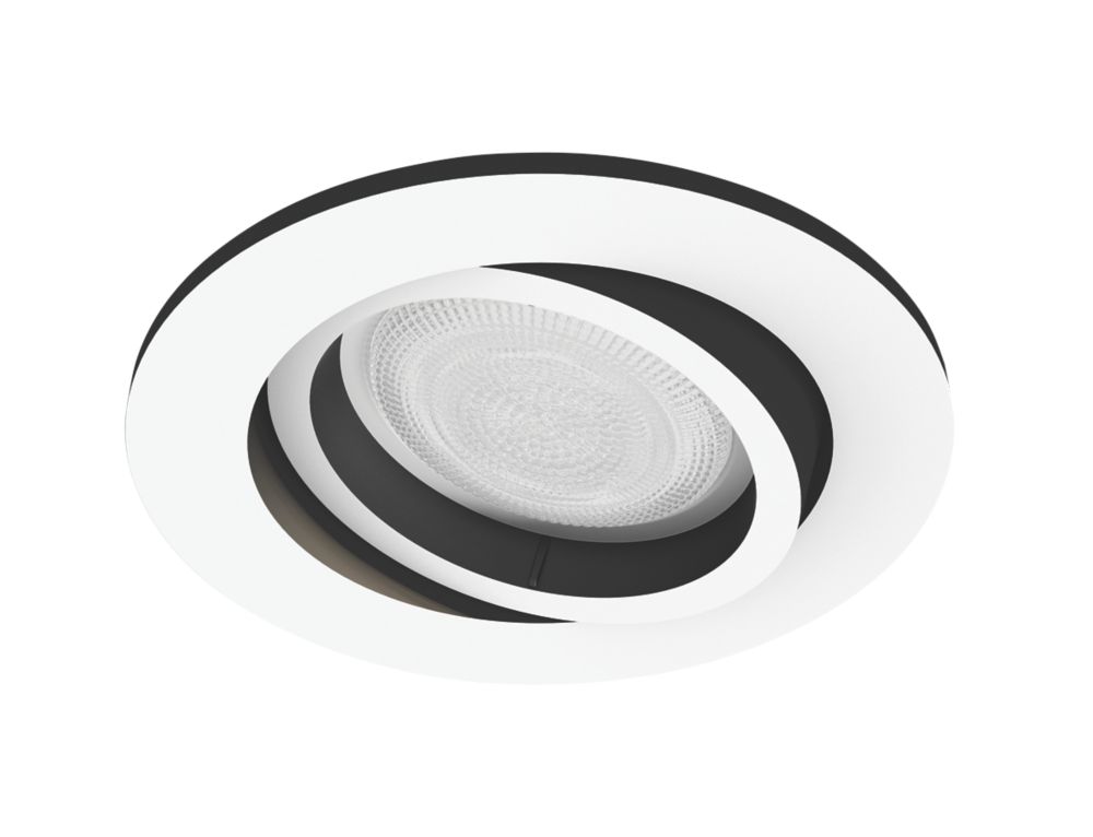 Image of Philips Hue Miliskin Adjustable Head LED Smart Recessed Downlight White 5W 350lm 
