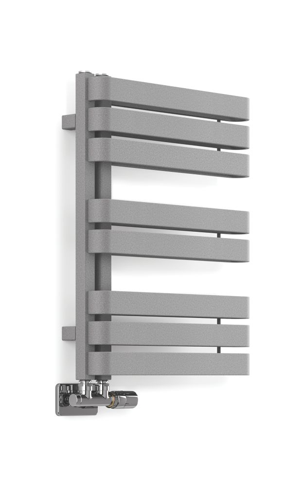Image of Terma Warp S Towel Rail 655mm x 500mm Grey / Silver 1535BTU 