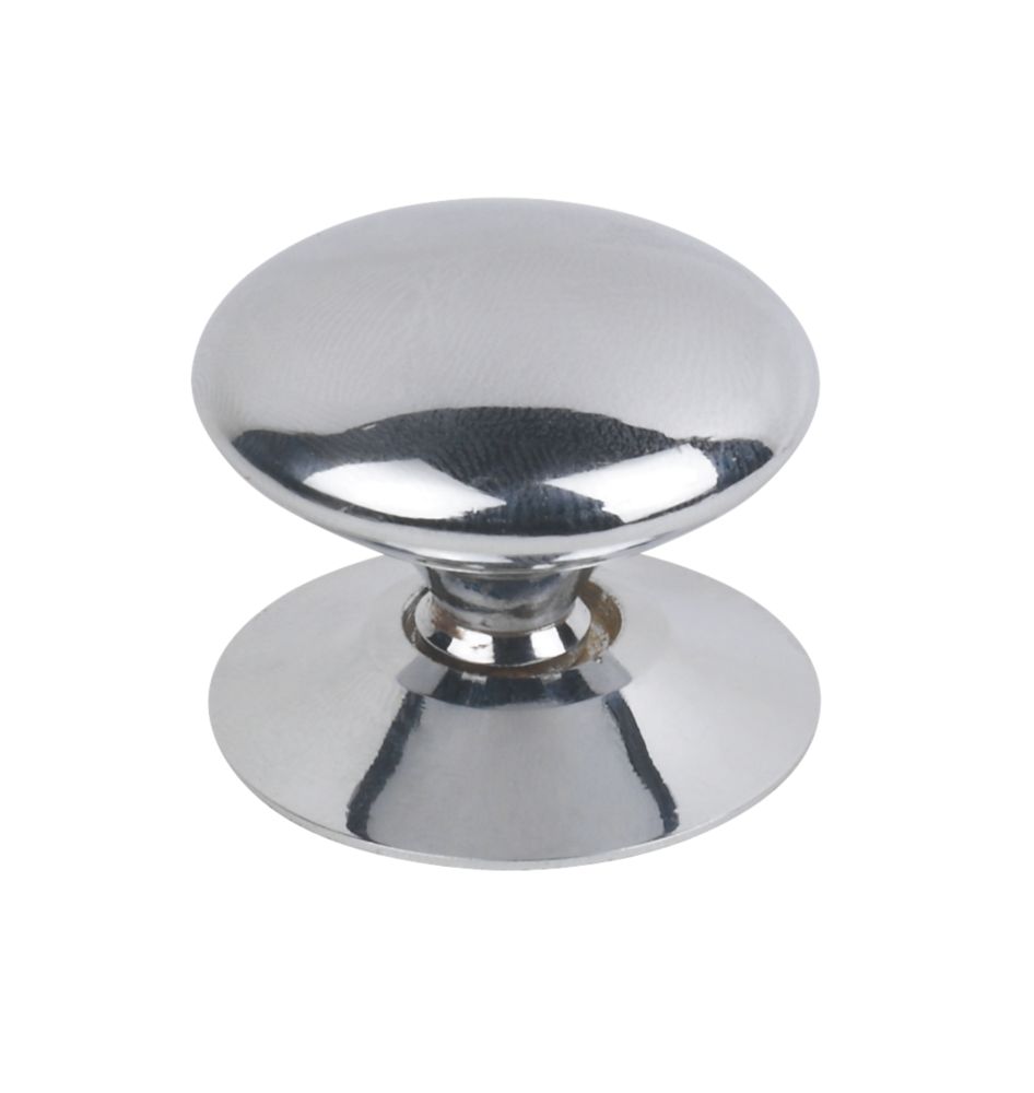 Image of Victorian Cabinet Door Knobs Polished Chrome 30mm 5 Pack 