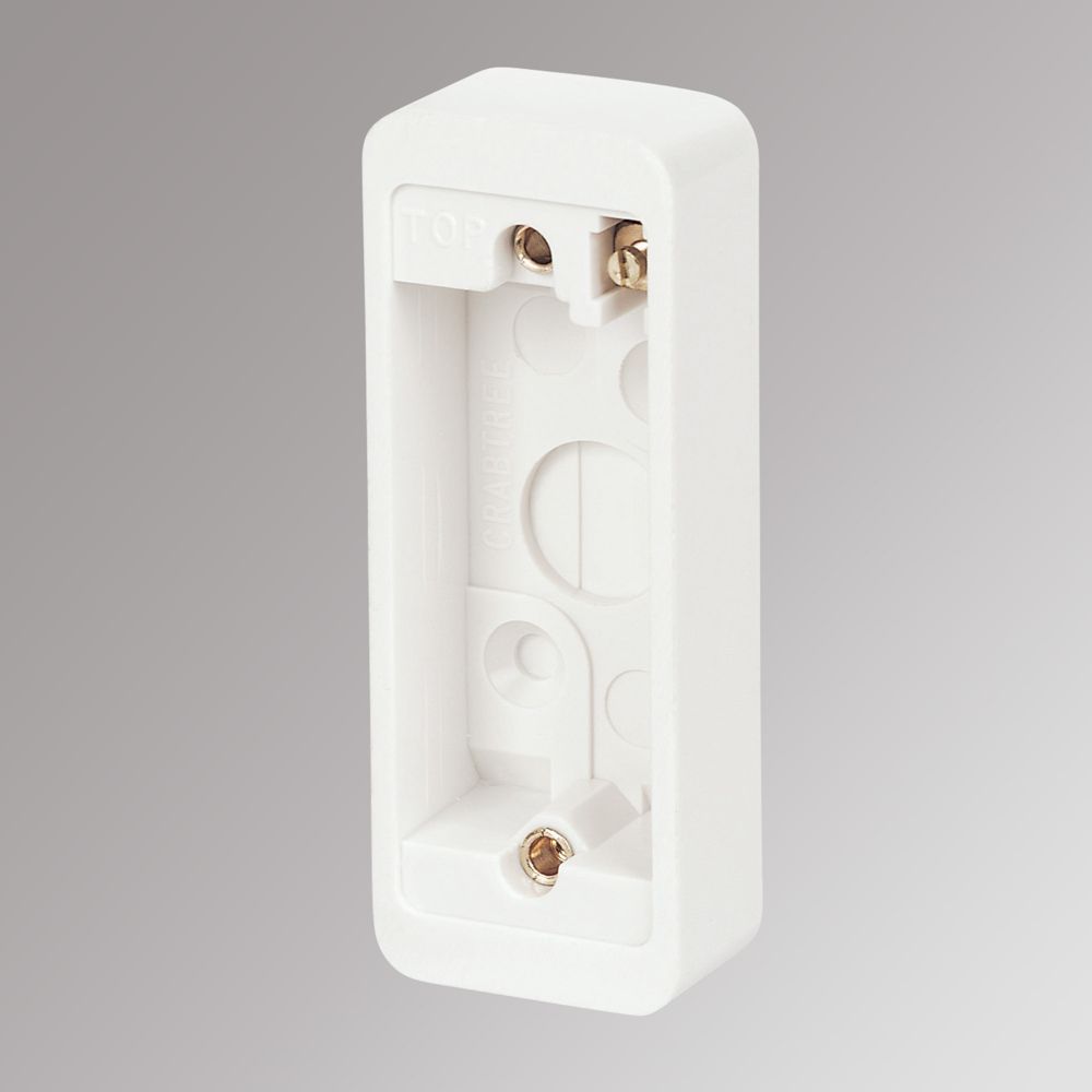 Image of Crabtree Capital 1-Gang Architrave Back Box 28mm 
